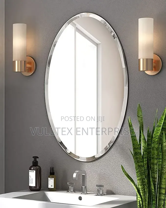 Oval Belveled Mirror