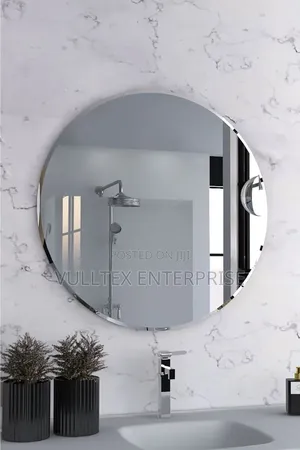 Circular Beveled Mirror