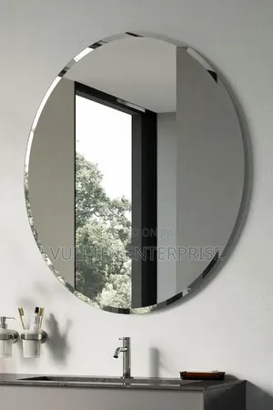 Circular Beveled Mirror