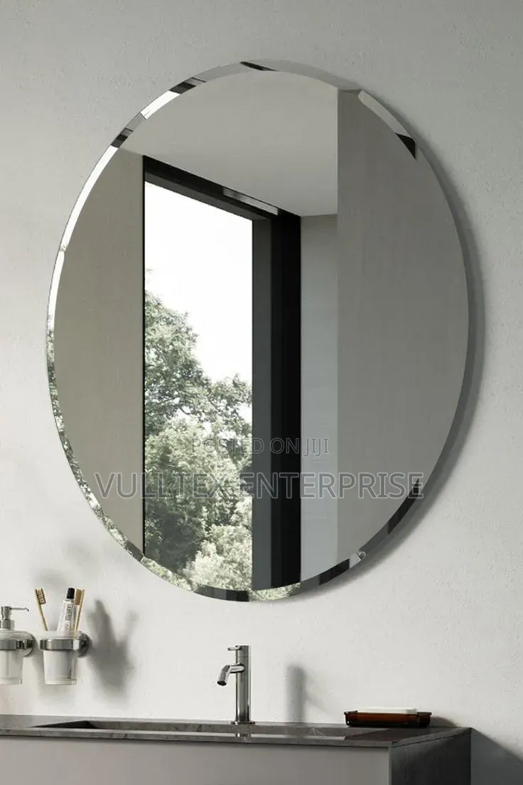 Circular Beveled Mirror