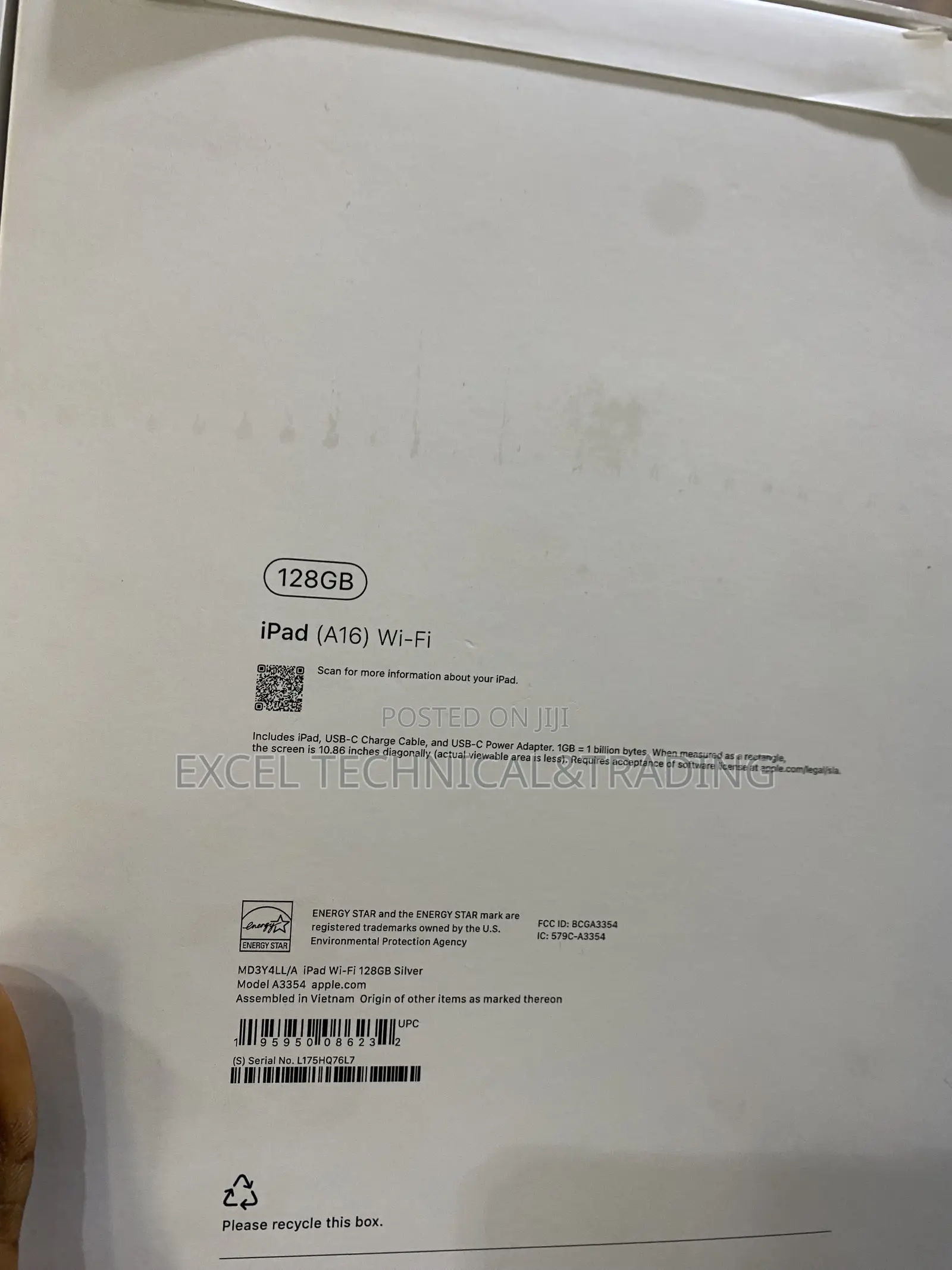 New Apple iPad (2025) 128 GB Silver