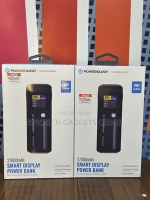 Powerology 27,000mah 140w Laptop, Tablet and Phone Portable Powerbank