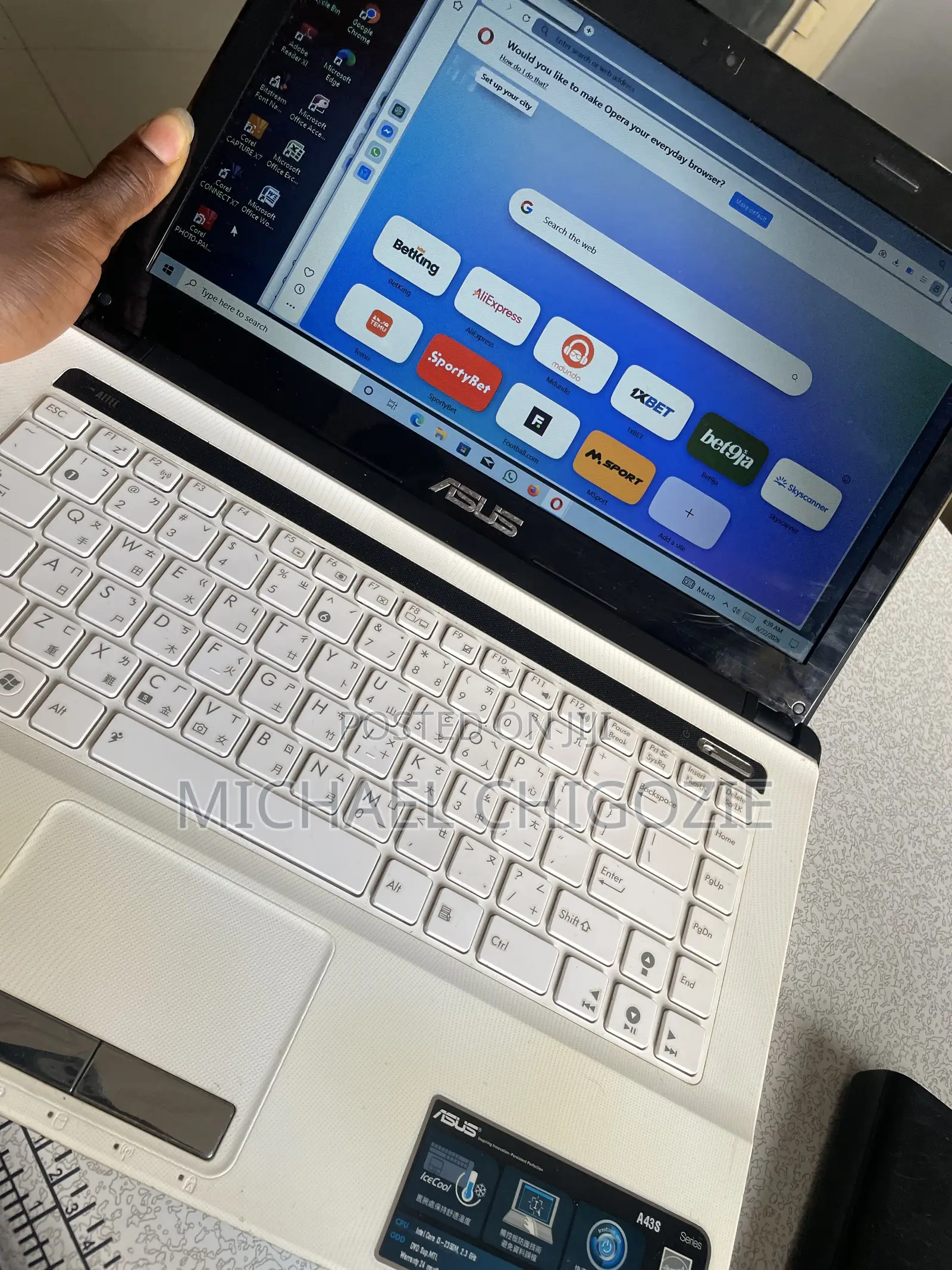 Laptop Asus K43SD 8GB Intel Core i3 HDD 500GB