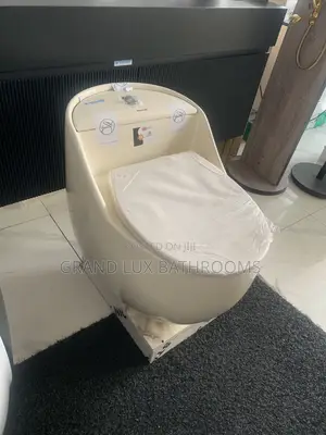 Luxury Cream Color Inbuilt Egg Shape Water Closet