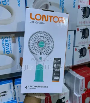 Lontor 4"Mini Rechargeable Multifunction Fan CTL-Cf087-4, Mini Fan