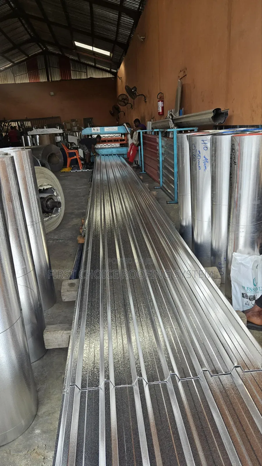 0.70mm Stucco Colour Aluminium Roofing Sheets