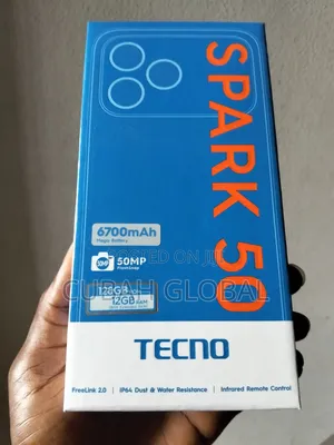 New Tecno Spark 50 128 GB Silver