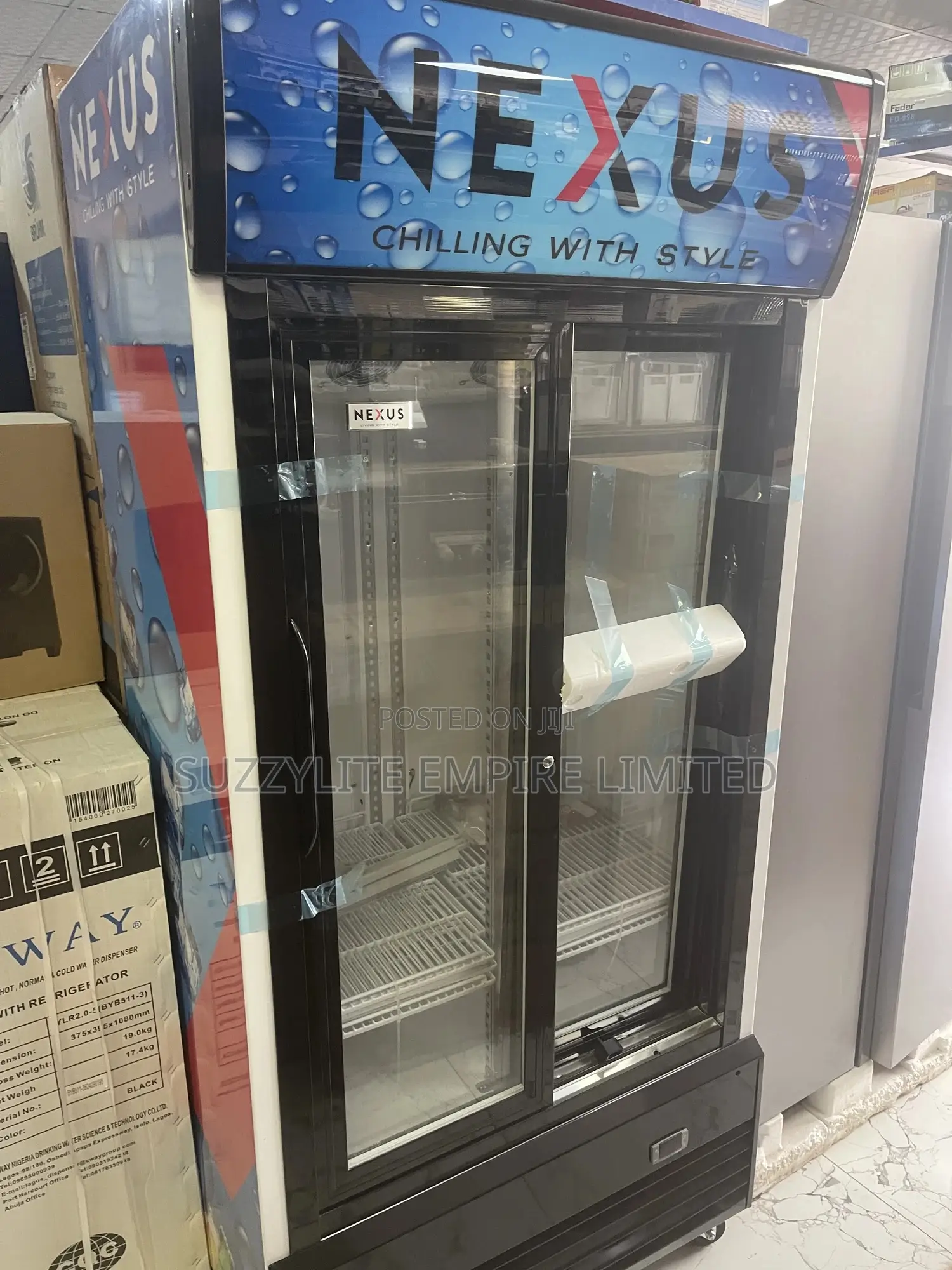 Nexus Side by Side Display Fridge Showcase Fridge