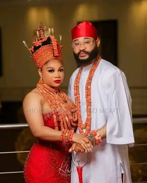 Igbo-Inspired Traditional Bridal-Groom Ensemble