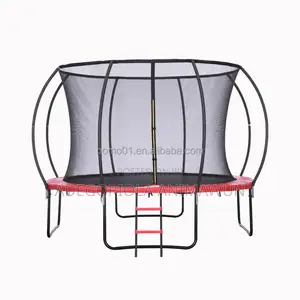 Outdoor Garden Trampoline With Safety Enclosure