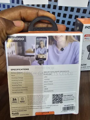 Porodo Orion Lavalier Wireless Microphone for Content