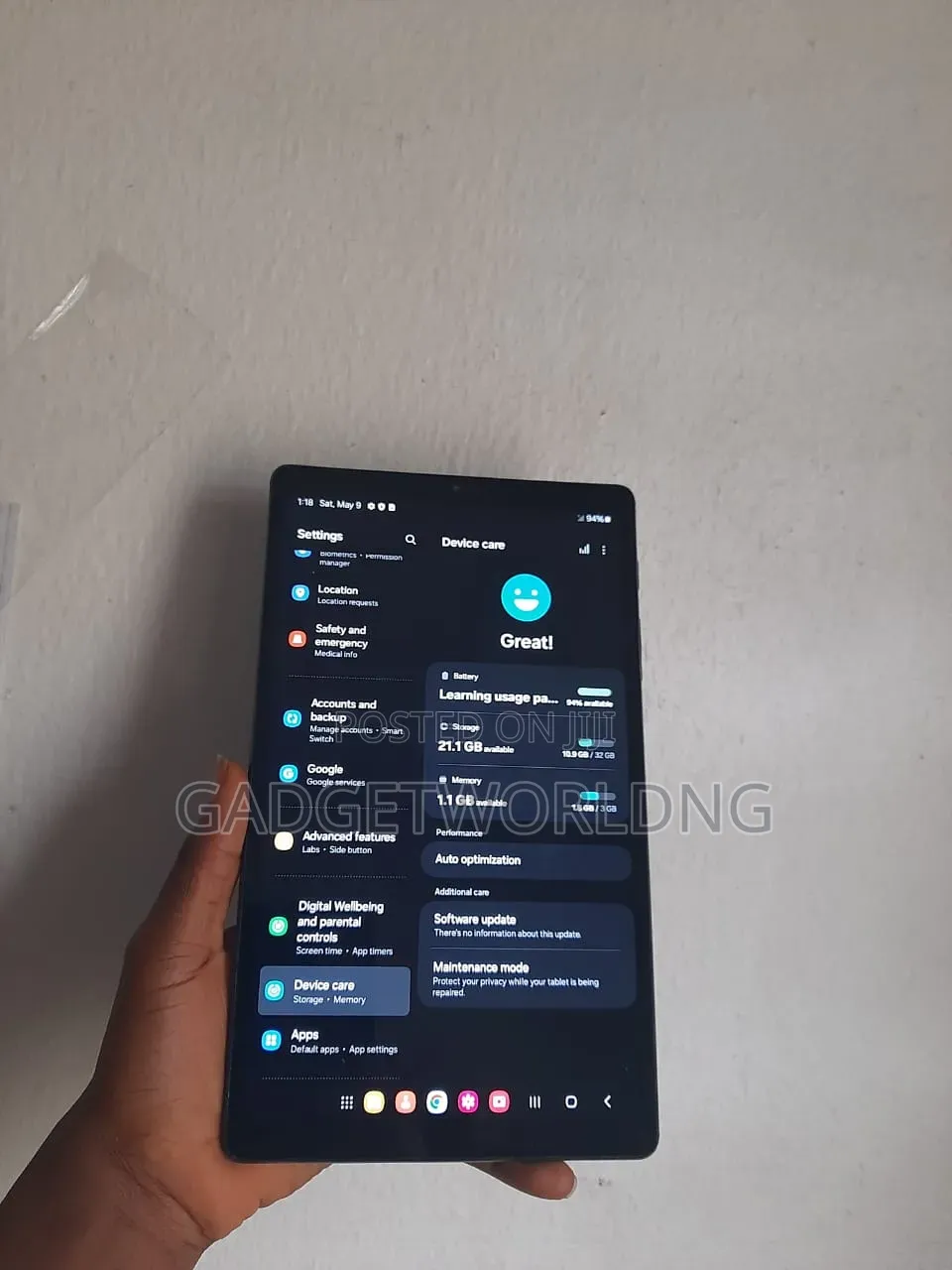 Samsung Galaxy Tab A7 Lite 32 GB Gray