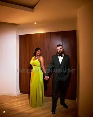 Bold Lime-Green and Charcoal Formal Wedding Couple Set