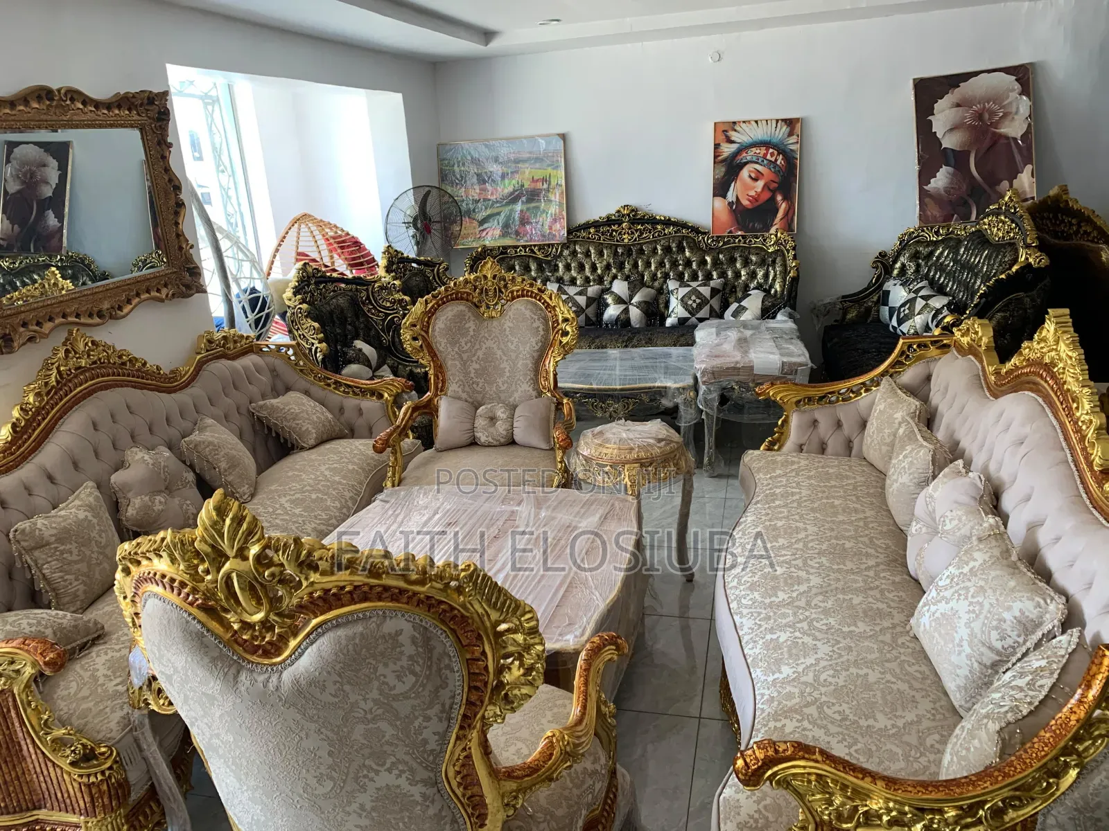 Title : Egyptian Sofa Complete Set