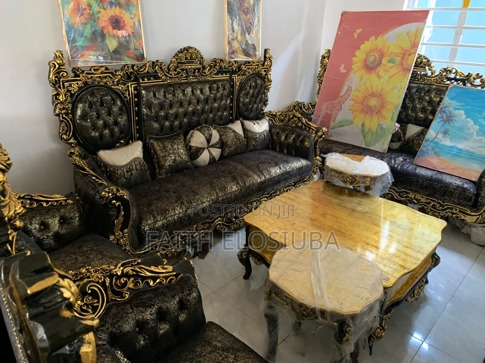 Title : Egyptian Sofa Complete Set