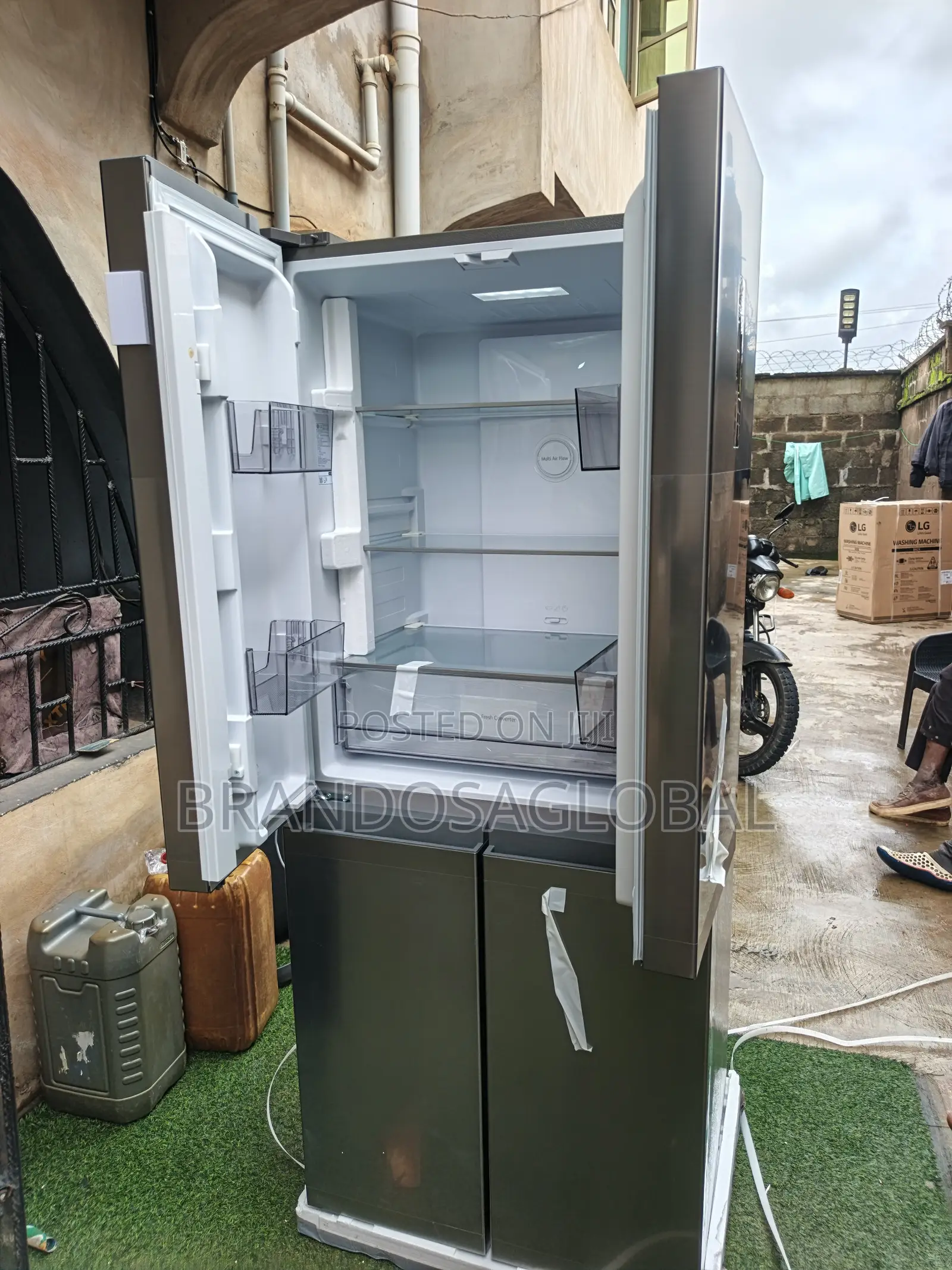 Lg 434l Side by Side Refrigerator Ref-41fplamgcf–Efficient Household