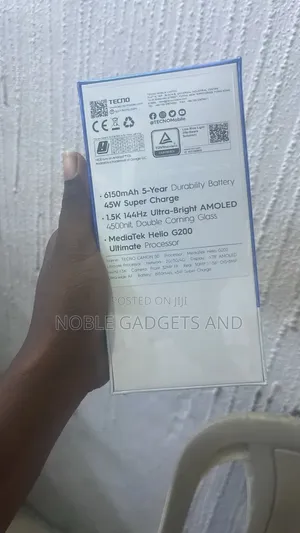 New Tecno Camon 50 256 GB Black