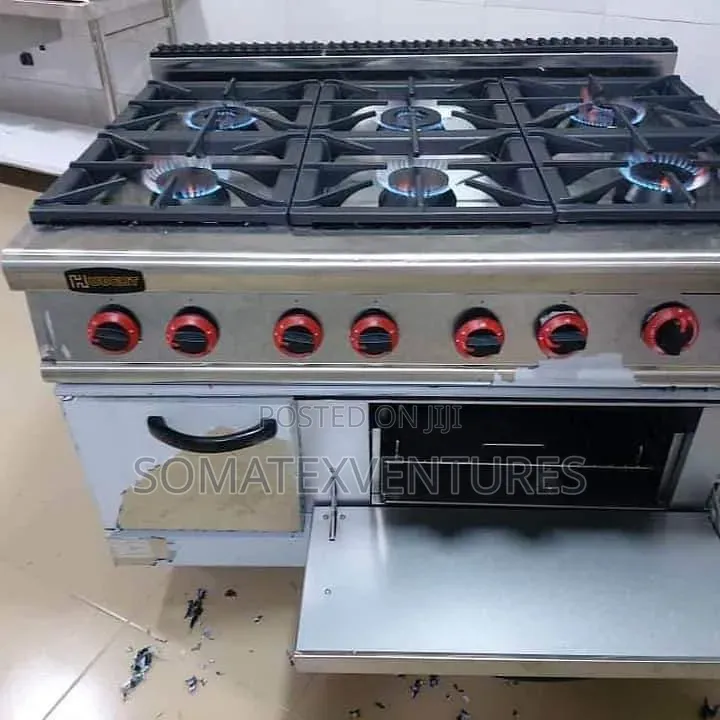 6 Burners Gas Cooker With Oven