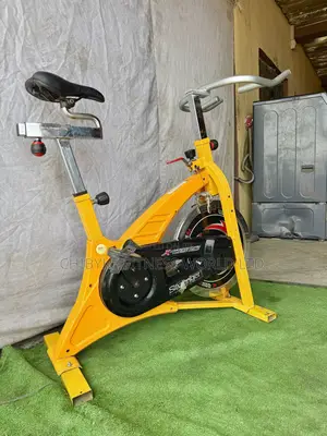 Commercial Yellow Spin Bike