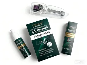 Ulthimo 5% Minoxidil Topical Solution Regrowth Kit Darma Roller