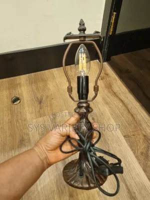 Antique Ornate Lamps With Electric Bulb