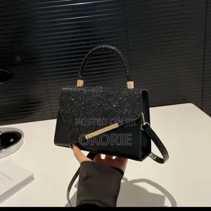 Luxury Women's Rhinestone Top Handle Handbag With Adjustable Strap