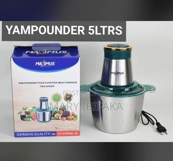 Yam Pounder and Food Processor Liters