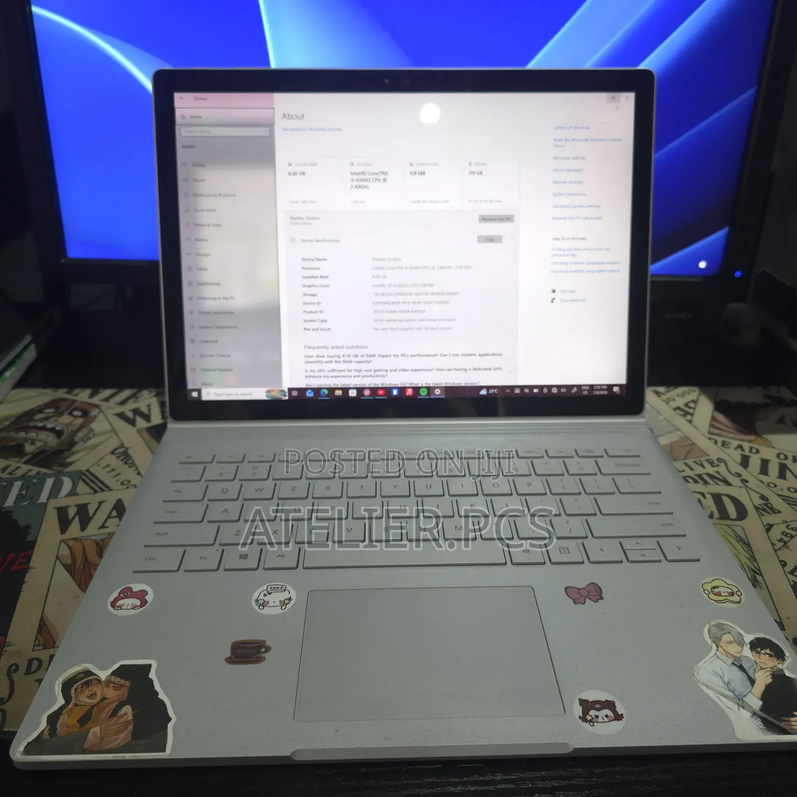 Laptop Microsoft Surface Book 8GB Intel Core i5 SSD 128GB