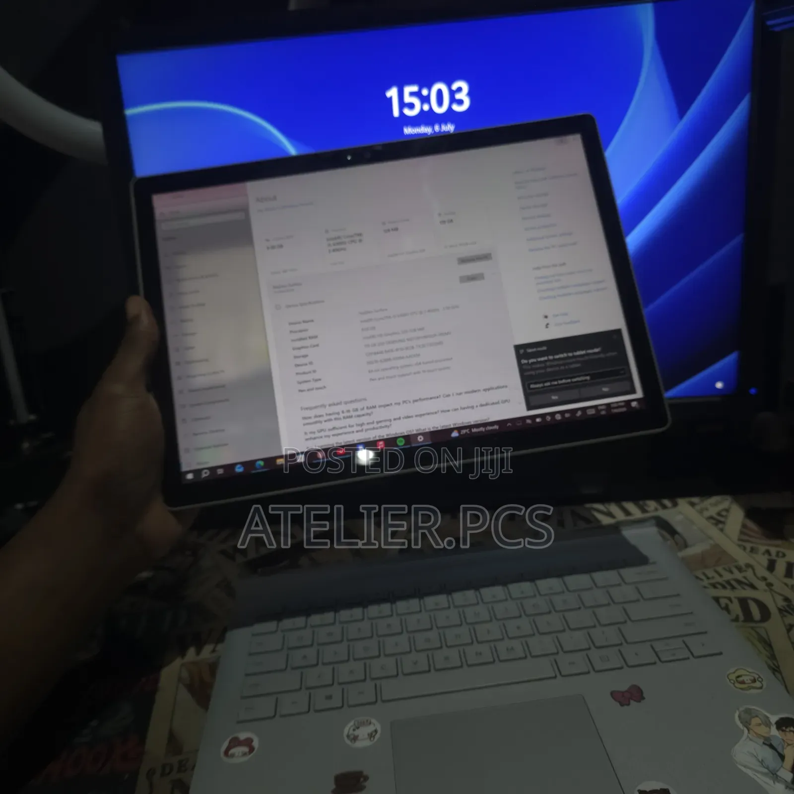 Laptop Microsoft Surface Book 8GB Intel Core i5 SSD 128GB