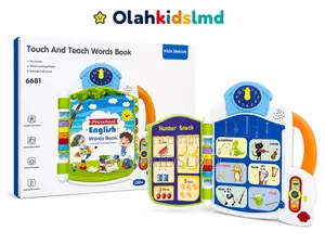 Kids Melody Touch Teach English Words Book – 6 Scenes, 3 Modes