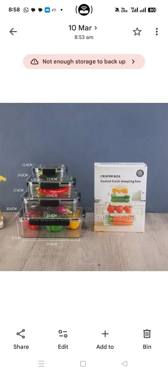 Quality 4 in 1 Acrylic Storage Containers