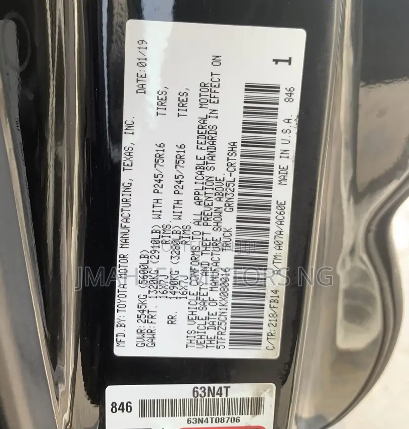 Toyota Tacoma 2019 Black