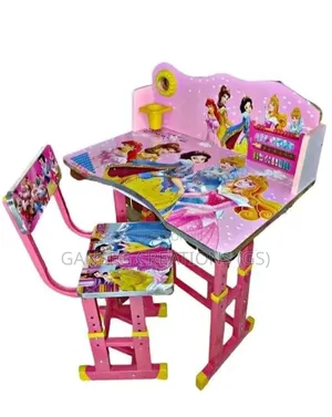 Premium Height-adjustable Kids Study Table And Chair Set