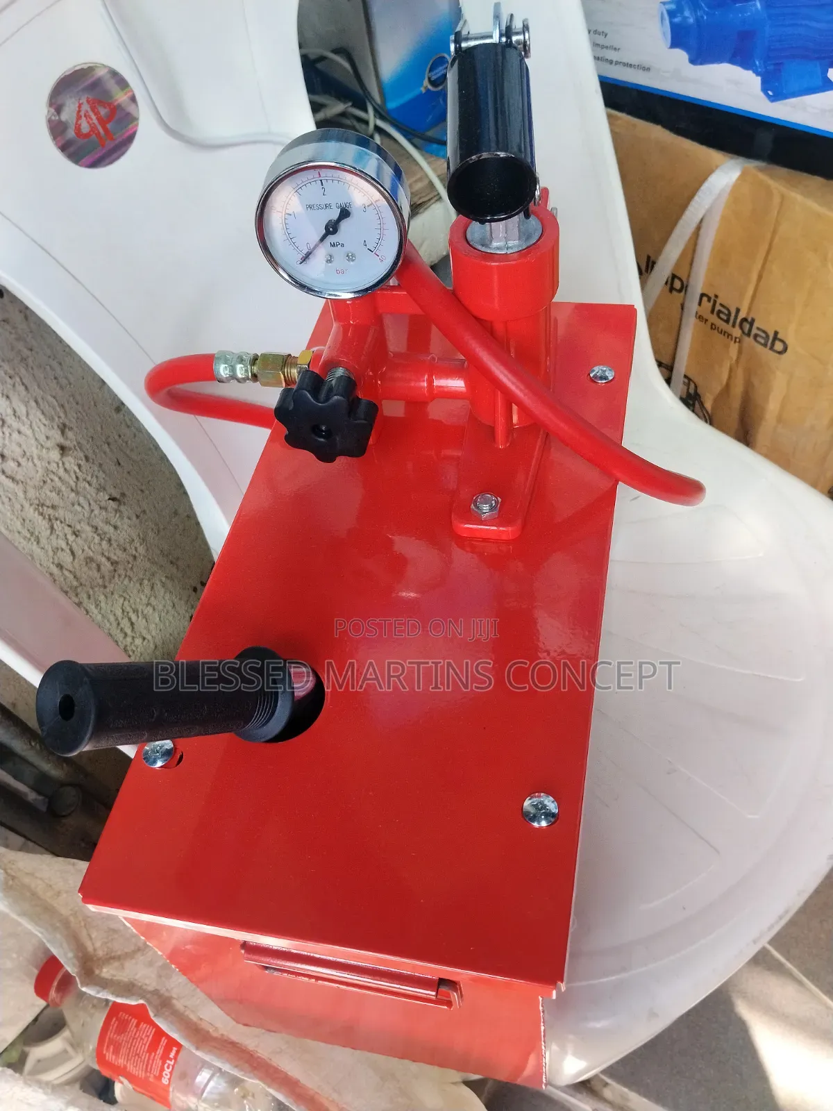 Small Manual Hydraulic Testing Bucket (Pressure Test Pump)