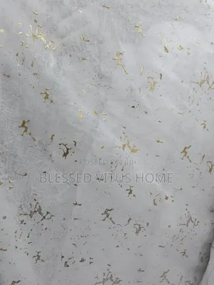 Luxury White Gold Voile (Sheer Curtain) – Elegant, Airy Timeless