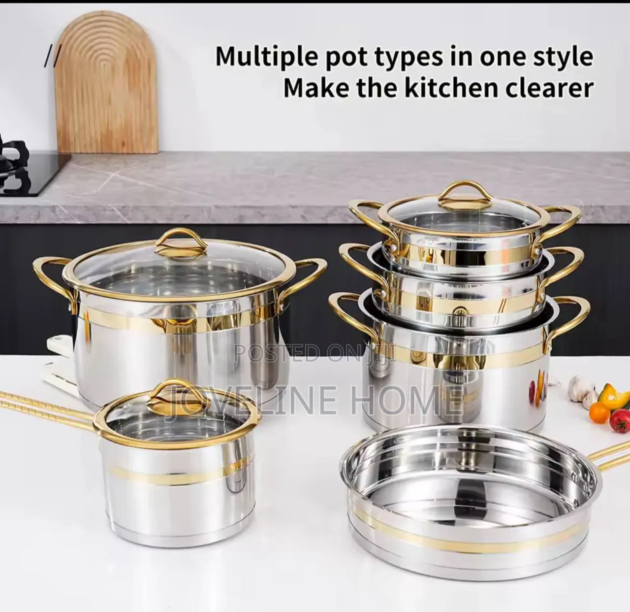 Stainless Steel Cookware Set (Non Stick)