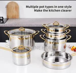Stainless Steel Cookware Set (Non Stick)