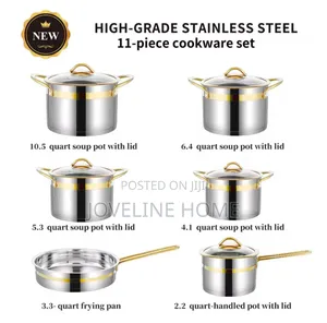 Stainless Steel Cookware Set (Non Stick)