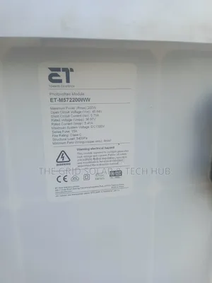 Grade a Tokunbo 200w Solar Panel (Foreign Used Tested)
