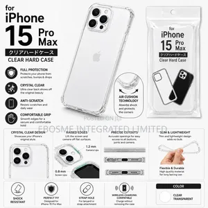 iPhone 15 Pro Max Clear Hard Case