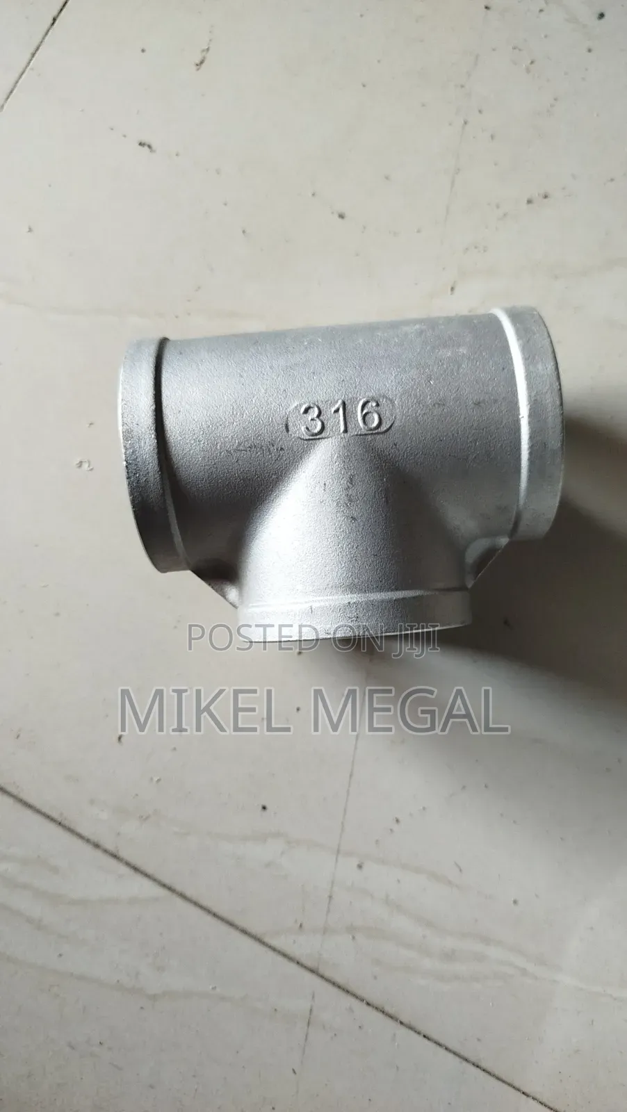 2" Stainless Tee Threaded 316