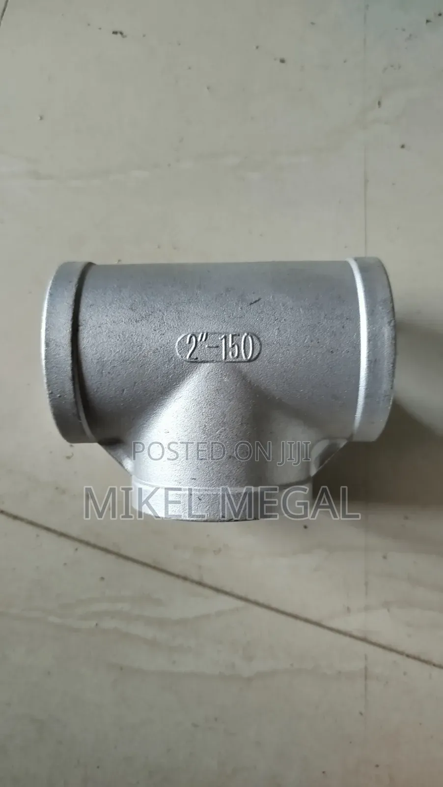 2" Stainless Tee Threaded 316