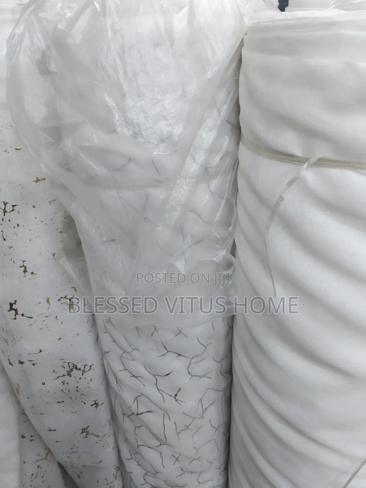 Silver and White Italian Voile