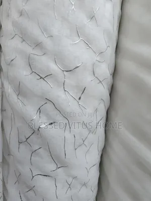 Silver and White Italian Voile