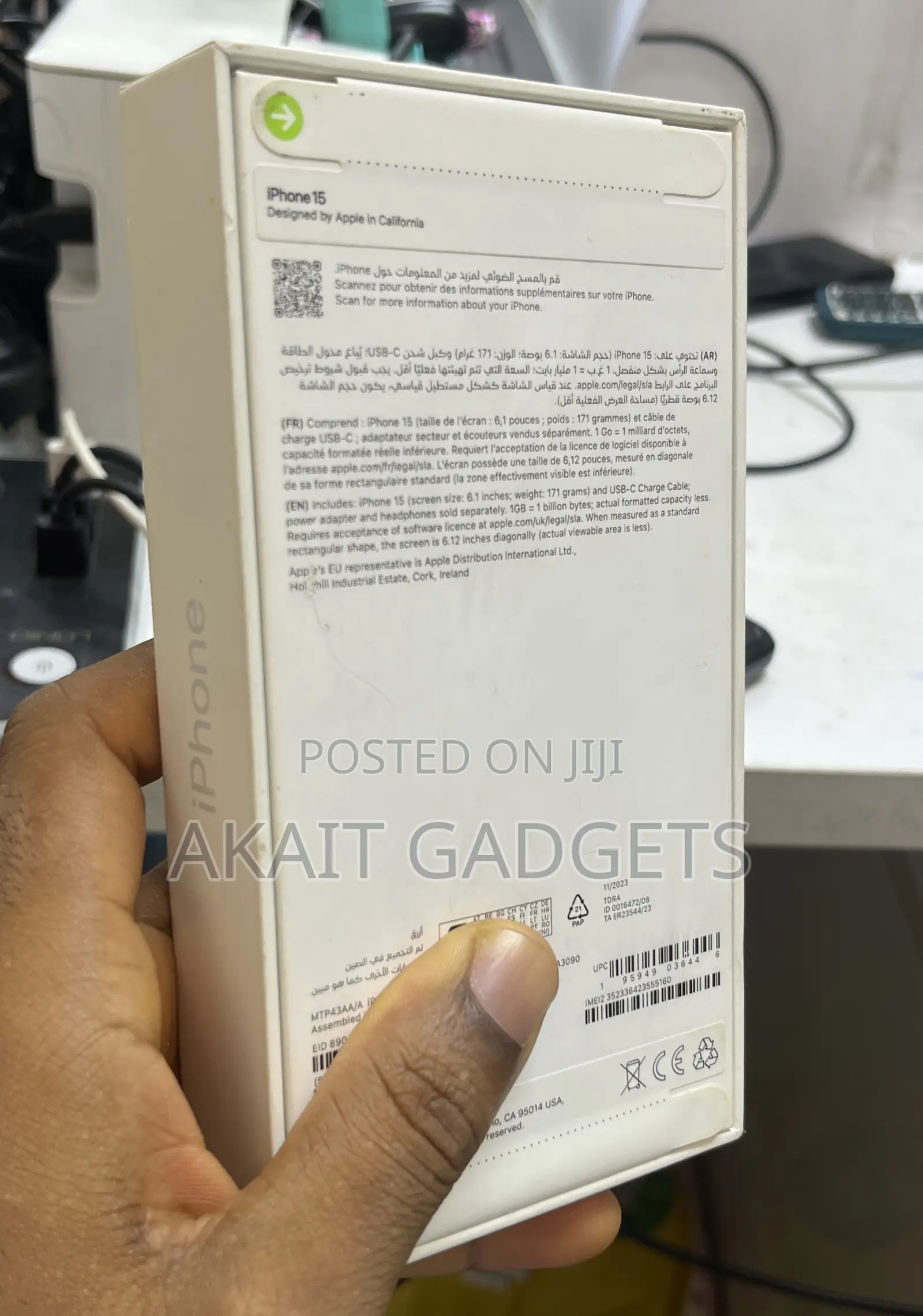 New Apple iPhone 15 128 GB Blue