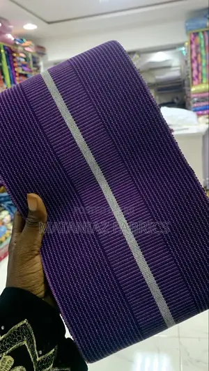 Striped Aso Oke Fabric