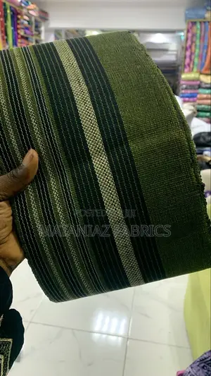 Striped Aso Oke Fabric