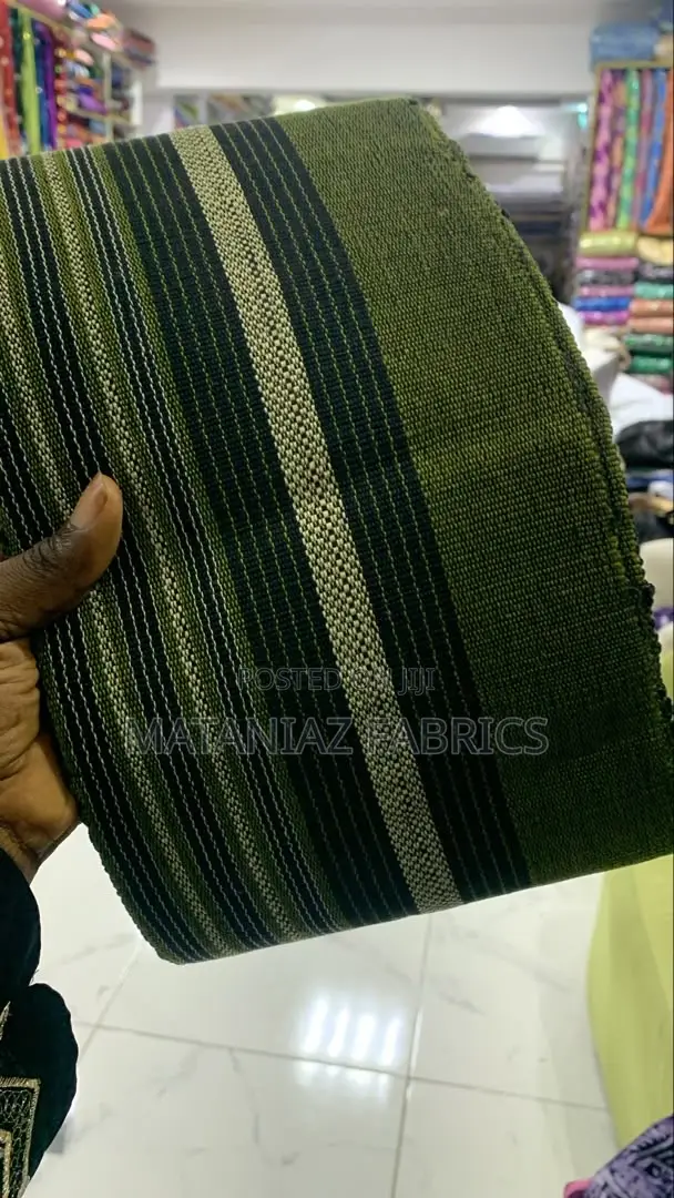 Striped Aso Oke Fabric