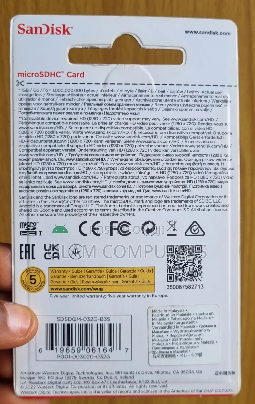 Sandisk Microsd Hc Ard