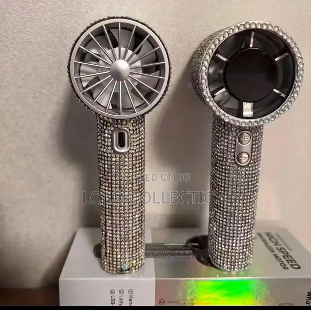 S5 Diamond-Studded Handheld Turbo Fan
